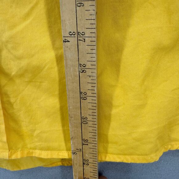 Wrangler Button Down Shirt Men's XL Yellow Rodeo Dress Shirt Copper Embroidery - Picture 8 of 8